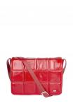Сумка БЭЙЛИ RED кожа наплак малиновый