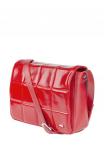 Сумка БЭЙЛИ RED кожа наплак малиновый
