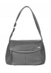 Сумка ДЖОАННА GREY кожа флотер асфальт