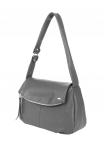 Сумка ДЖОАННА GREY кожа флотер асфальт