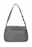 Сумка ДЖОАННА GREY кожа флотер асфальт