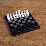 Игра настольная магнитная "Шахматы", пластик, чёрно-белые, 13х13 см 2590525