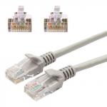 Кабель (патч-корд) UTP 5e категория, RJ-45, 1 м, CABLEXPERT, для подключения по локальной сети LAN, PP12-1m