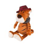 !Мягкая игрушка MAXITOYS LUXURY MT-MRT022104-20 Тигр Глеб в шляпе и вязаном шарфе 20 см
