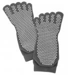 Носки противоскользящие для занятий йогой закрытые, серый Bradex SF 0351