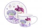 Чайн. пара 2 пр. 270 мл 12,5*9,5*7 см "Лаванда" NEW BONE CHINA