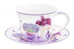 Чайн. пара 2 пр. 270 мл 12,5*9,5*7 см "Лаванда" NEW BONE CHINA