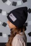 Комплект "FLT Стразы Черный" (шапка + снуд)