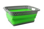 TD 0537 Корзина складная большая, зеленая (ST8017 collapsible laundry basket green)