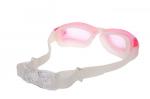 Очки для плавания Bradex SF 0391 , серия "Комфорт+", розовые, цвет линзы - прозрачный