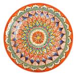 Тарелка плоская Ри штанская Керамика 22 см. оранжевая