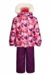 Зимний комплект-костюм девочке, ALEXIS 805 Розовый (бабочки)