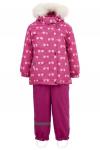 Зимний комплект-костюм для девочки, BENITA 815 Розовый (бантики)