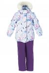 Зимний комплект-костюм для девочки, ASHLEY 813 Белый-фиолетовый