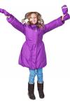 Зимнее пальто для девочек, AMELIE 10 Светло-фиолетовое