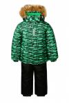 Зимний комплект-костюм для мальчика, OSCAR 615 Зелёный (пестрый)