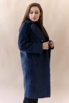 Пальто женское демисезонное 23909 (синий)