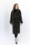 Пальто женское демисезонное 23777 (хаки+черный)