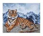 Рисование по номерам арт.H090 "Амурский тигр" 40х50