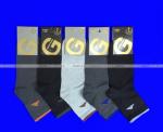 Золотая игла носки мужские укороченные спортивные с-1010 с лайкрой серые