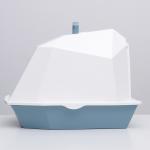 Туалет для кошек фигурный закрытый с совком