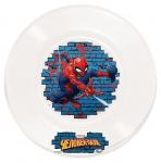 Тарелка малая 20 см (стекло) Человек-паук (17)