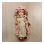 Кукла 32см цветное платье, фарфор, текстиль SH 443021