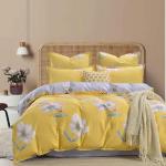 Эми (желтая) Комплект постельного белья сатин Евро 4н