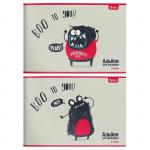 Альбом для рисования Schoolformat 8 л. А4 скреп. ЗАБАВНЫЕ МОНСТРЫ мелованный картон ВД-лак