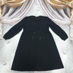 Платье SIZE PLUS вставка кружево черное KH110 RX1 4-114 4-114