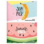 Альбом для рисования Schoolformat 24 л. А4 склейка ЛЕТНИЕ ФРУКТЫ мелованный картон спл. Уф-лак