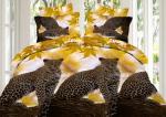 Комплект постельного белья (КПБ) из поплина 3D "Леопард"