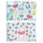 Альбом для рисования Schoolformat 12 л. А4 скреп. СОЧНОЕ ЛЕТО мелованный картон ВД-лак