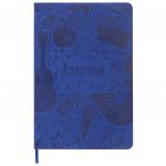 Дневник для музыкальной школы 48л, обложка кожзам гибкая, BRAUBERG, синий, 105498