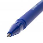 Ручка стираемая гелевая STAFF ERASE, СИНЯЯ, прорезиненный корпус, узел 0,5мм, линия 0,35мм, 143656