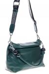 Женская сумка из мягкой искусственной кожи, цвет зеленый
