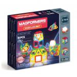 Магнитный конструктор MAGFORMERS 709007 Neon Led set 31 дет.