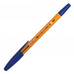 Ручка шариковая BRAUBERG "M-500 AMBER", СИНЯЯ, корпус тониров. оранжевый, 0,7мм, линия 0,35мм,143451