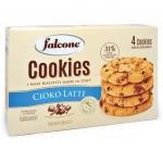 Печенье сахарное FALCONE Cookies с молочным шоколадом, 200 г, картонная упаковка, ш/к 06806