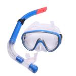 E33110-1 Набор для плавания взрослый маска+трубка (ПВХ) (синий)