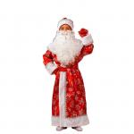 Детский карнавальный костюм «Дедушка Мороз», сатин, р. 34, рост 134 см