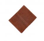 Махровое гладкокрашенное полотенце 40*70 см 380 г/м2 (Шоколадный)