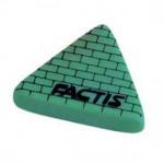 Ластик FACTIS Plastic P 125 (Испания), 56х20х9 мм, треугольный, мягкий, ПВХ, ассорти 4 цвета: оранжевый, желтый, розовый, зеленый.