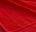 Махровое гладкокрашенное полотенце 50*90 см (Красный)