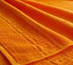 Махровое гладкокрашенное полотенце 50*90 см (Оранжевый)