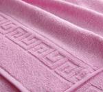 Махровое гладкокрашенное полотенце 50*90 см (Светло-розовый)