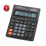 Калькулятор настольный SDC-444S, 12 разрядов, двойное питание, 153*199*31 мм, черный, SDC-444S