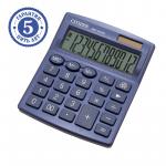 Калькулятор настольный SDC-812NR-NV, 12 разрядов, двойное питание, 102*124*25 мм, темно-синий, SDC-812NR-NV
