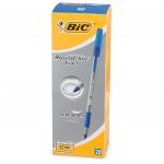 Ручка шариковая с грипом BIC Round Stic Exact, СИНЯЯ, корпус серый, 0,8 мм, линия 0,3 мм, 918543
