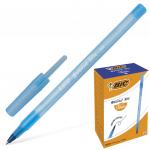 Ручка шариковая BIC Round Stic, СИНЯЯ, корпус голубой, узел 1 мм, линия письма 0,32 мм, 921403